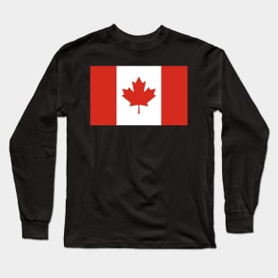 The Maple Leaf Canadian Flag for Canada - Plain and Simple Long Sleeve T-Shirt